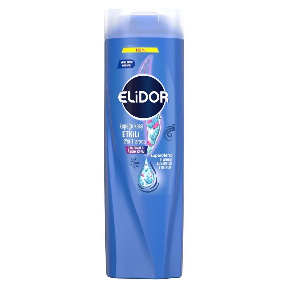 ELİDOR ŞAMPUAN 400ml Kepeğe Karşı Etkili 2'si 1 arada
