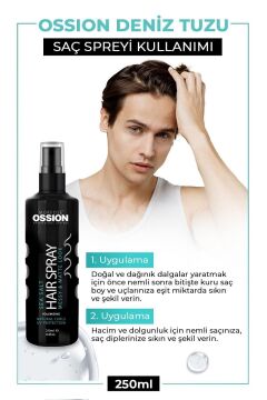 OSSION DENİZ TUZU SAÇ SPREYİ 250ML