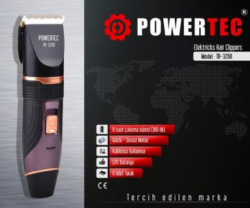 POWERTEC TR-3200 SAÇ KESİM MAKİNESİ