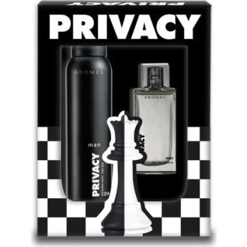 PRIVACY ERKEK PARFÜM SETİ SİYAH BEYAZ