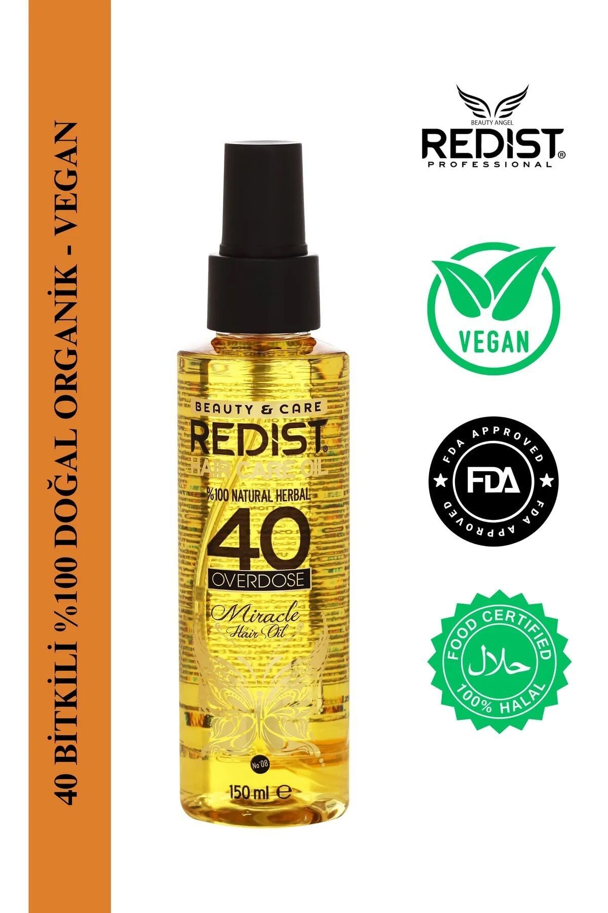 REDIST SAÇ BAKIM YAĞI 150ML 40 BİTKLİLİ