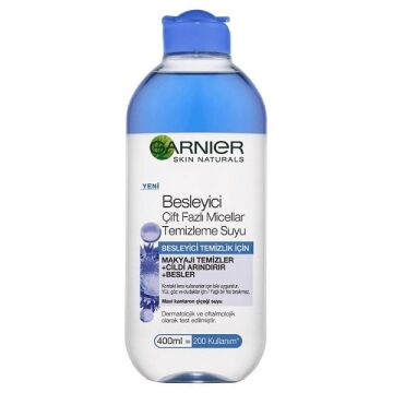 GARNIER BESLEYİCİ ÇİFT FAZLI MAKYAJ TEMİZLEME SUYU