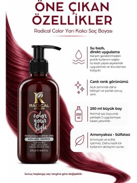 RADICAL COLOR SAÇ BOYASI 250ml DEEP RED/KOYU KIZIL