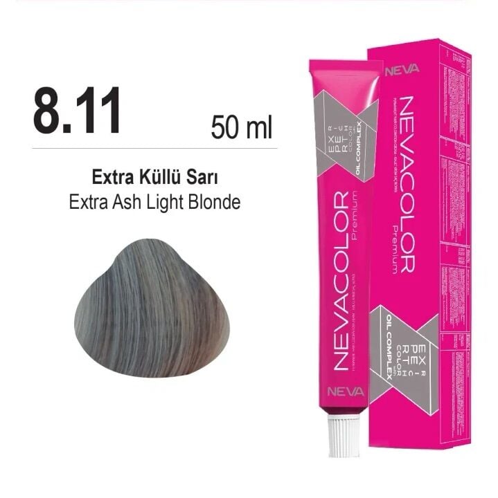 NEVACOLOR SAÇ BOYASI 8.11 EKSTRA KÜLLÜ SARI