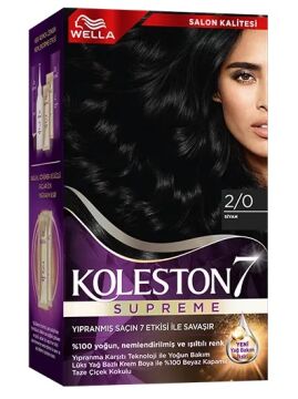 KOLESTON SAÇ BOYASI SET NO:2/0 Siyah