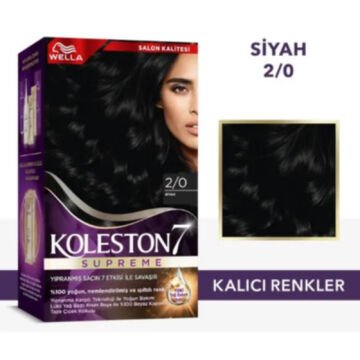 KOLESTON SAÇ BOYASI SET NO:2/0 Siyah