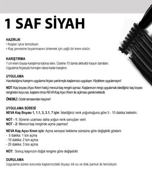 NEVA KAŞ BOYASI NO:1 SAF SİYAH