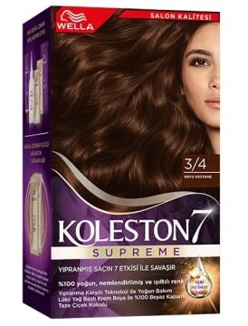 KOLESTON SAÇ BOYASI SET NO:3/4 Koyu Kestane