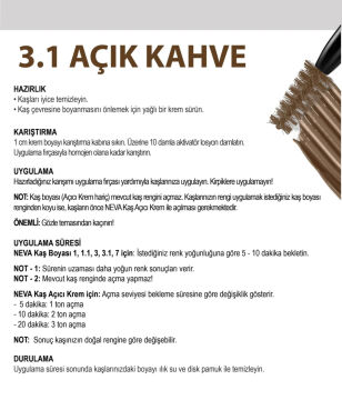 NEVA KAŞ BOYASI NO:3.1 AÇIK KAHVE