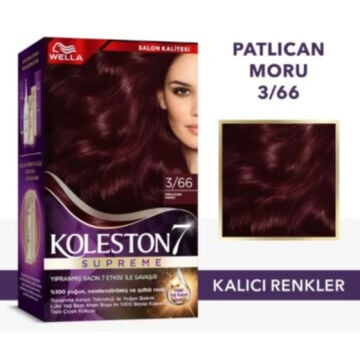 KOLESTON SAÇ BOYASI SET NO:3/66 Patlıcan Moru
