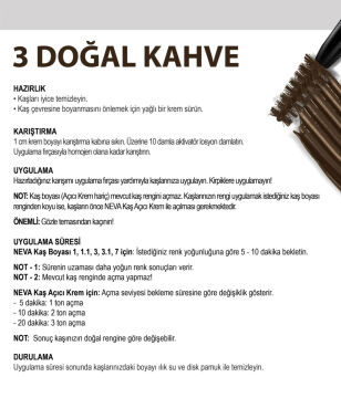 NEVA KAŞ BOYASI NO:3 DOĞAL KAHVE