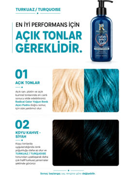 RADICAL COLOR SAÇ BOYASI 250ml TURKUAZ