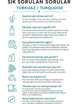 RADICAL COLOR SAÇ BOYASI 250ml TURKUAZ