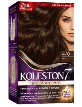 KOLESTON SAÇ BOYASI SET NO:4/0 Kahve