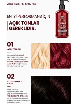 RADICAL COLOR SAÇ BOYASI 250ml VİŞNE KIZILI