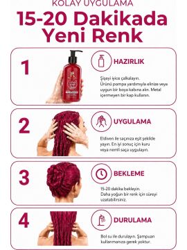 RADICAL COLOR SAÇ BOYASI 250ml VİŞNE KIZILI