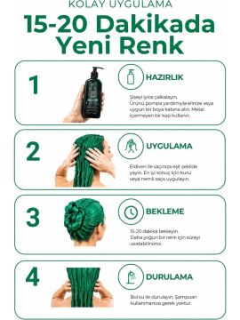 RADICAL COLOR SAÇ BOYASI 250ml YEŞİL