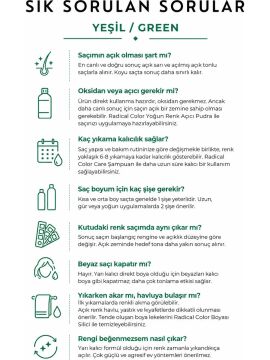RADICAL COLOR SAÇ BOYASI 250ml YEŞİL