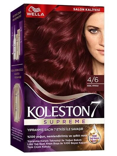 KOLESTON SAÇ BOYASI SET NO:4/6 Kızıl Viole
