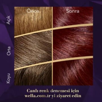 KOLESTON SAÇ BOYASI SET NO:4/6 Kızıl Viole