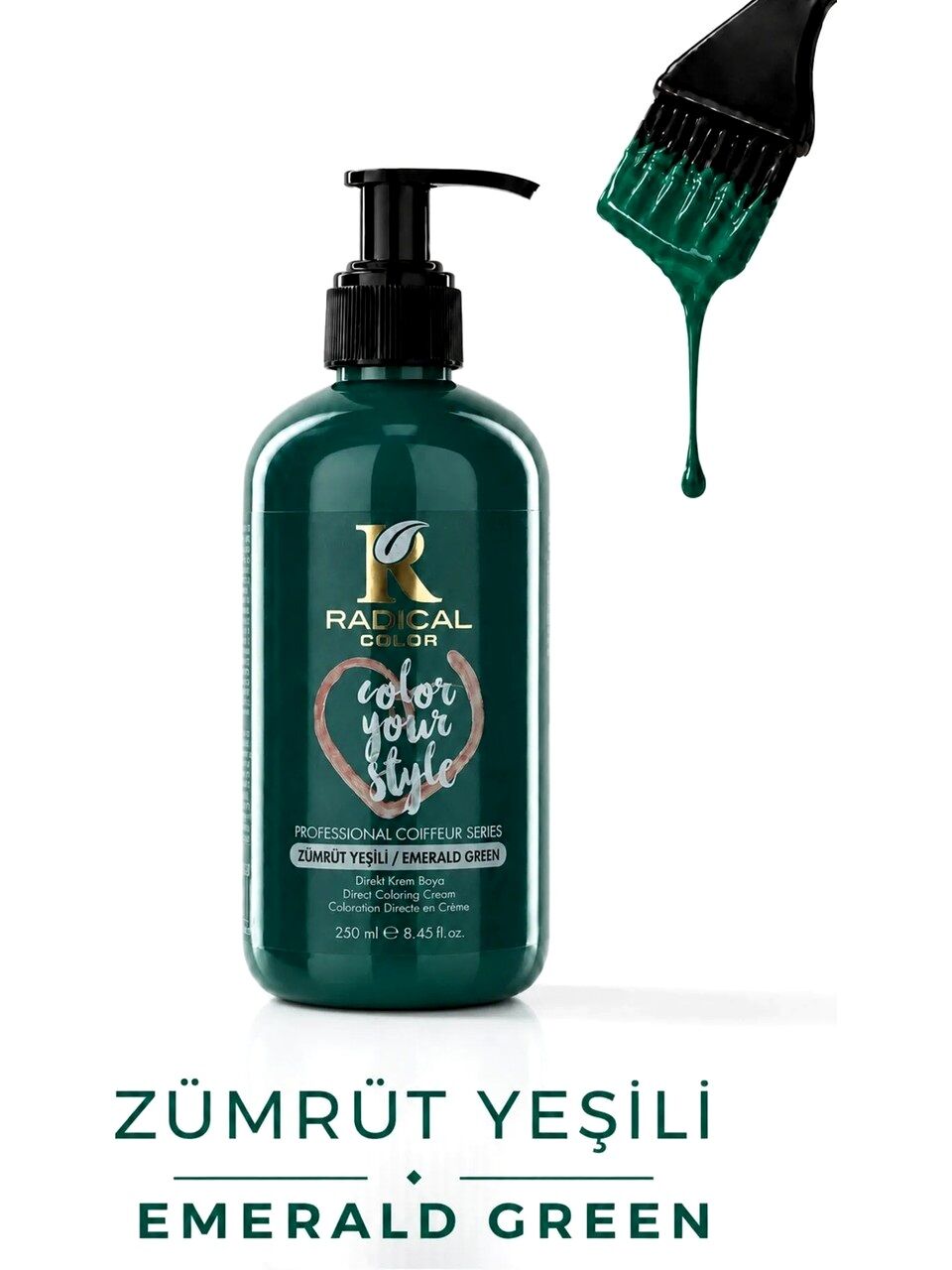 RADICAL COLOR SAÇ BOYASI 250ml ZÜMRÜT YEŞİLİ
