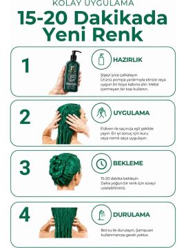 RADICAL COLOR SAÇ BOYASI 250ml ZÜMRÜT YEŞİLİ