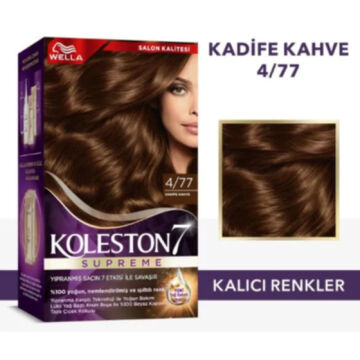 KOLESTON SAÇ BOYASI SET NO:4/77 Kadife Kahve