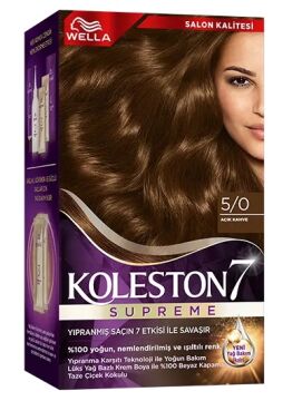 KOLESTON SAÇ BOYASI SET NO:5/0 Açık Kahve