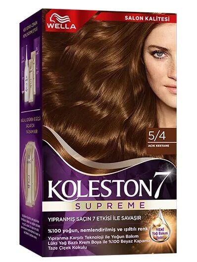 KOLESTON SAÇ BOYASI SET NO:5/4 Açık Kestane