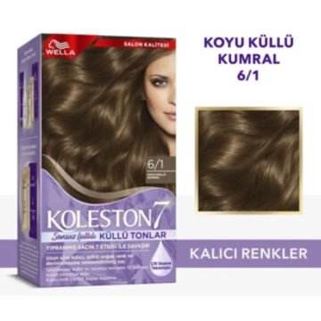 KOLESTON SAÇ BOYASI SET NO:6/1 Koyu Küllü Kumral