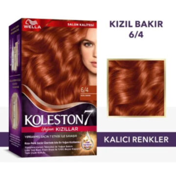 KOLESTON SAÇ BOYASI SET NO:6/4 Kızıl Bakır