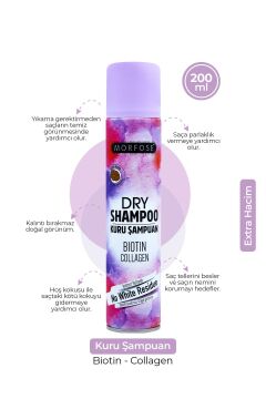 MORFOSE KURU ŞAMPUAN BIOTIN COLLAGEN EKSTRA HACİM 200ML
