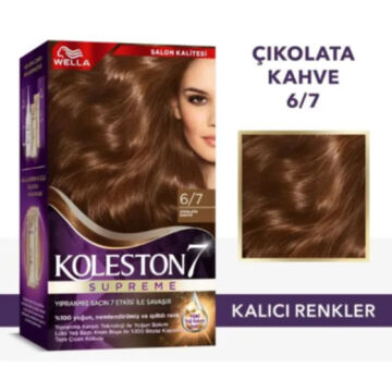 KOLESTON SAÇ BOYASI SET NO:6/7 Çikolata Kahve
