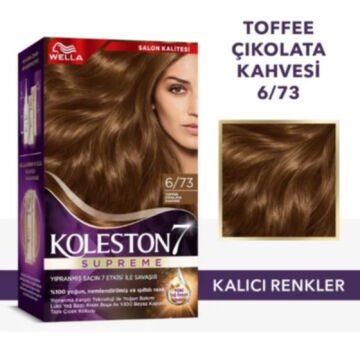 KOLESTON SAÇ BOYASI SET NO:6/73 Toffee Çikolata Kahvesi
