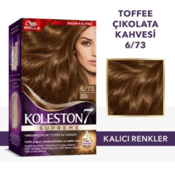KOLESTON SAÇ BOYASI SET NO:6/73 Toffee Çikolata Kahvesi