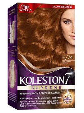 KOLESTON SAÇ BOYASI SET NO:6/74 Koyu Amber Kumral