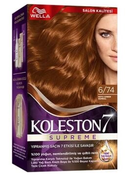 KOLESTON SAÇ BOYASI SET NO:6/74 Koyu Amber Kumral