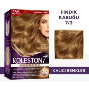 KOLESTON SAÇ BOYASI SET NO:7/3 Fındık Kabuğu