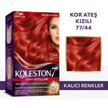KOLESTON SAÇ BOYASI SET NO:77/44 Kor Ateş Kızılı