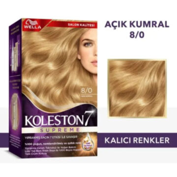 KOLESTON SAÇ BOYASI SET NO:8/0 Açık Kumral