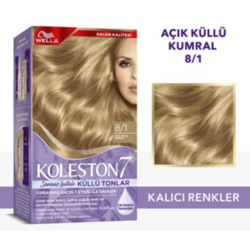 KOLESTON SAÇ BOYASI SET NO:8/1 Açık Küllü Kumral