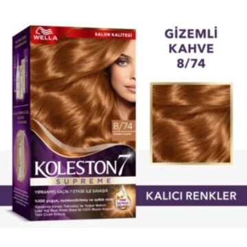 KOLESTON SAÇ BOYASI SET NO:8/74 Gizemli Kahve