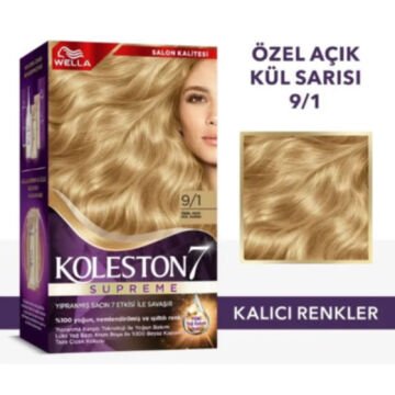 KOLESTON SAÇ BOYASI SET NO:9/1 Özel Açık Kül Sarısı