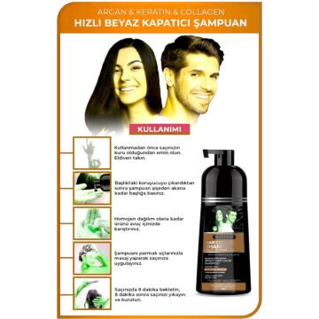 MORFOSE HIZLI BEYAZ KAPATICI ŞAMPUAN 420ml Naturel Kahverengi