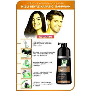 MORFOSE HIZLI BEYAZ KAPATICI ŞAMPUAN 420ml Naturel Kahverengi