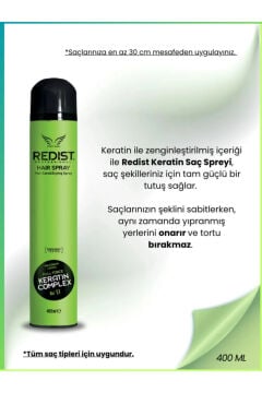 REDIST SAÇ SPREYİ 400ml KERATİN COMPLEX MAXIMUM CONTROL