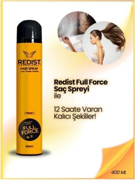 REDIST SAÇ SPREYİ 400ml SARI FULL FORCE MAXIMUM CONTROL