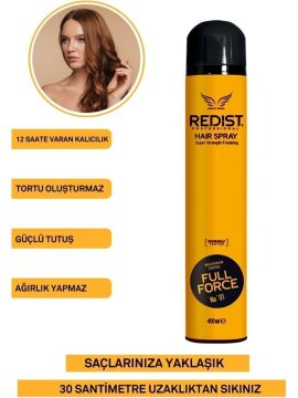 REDIST SAÇ SPREYİ 400ml SARI FULL FORCE MAXIMUM CONTROL