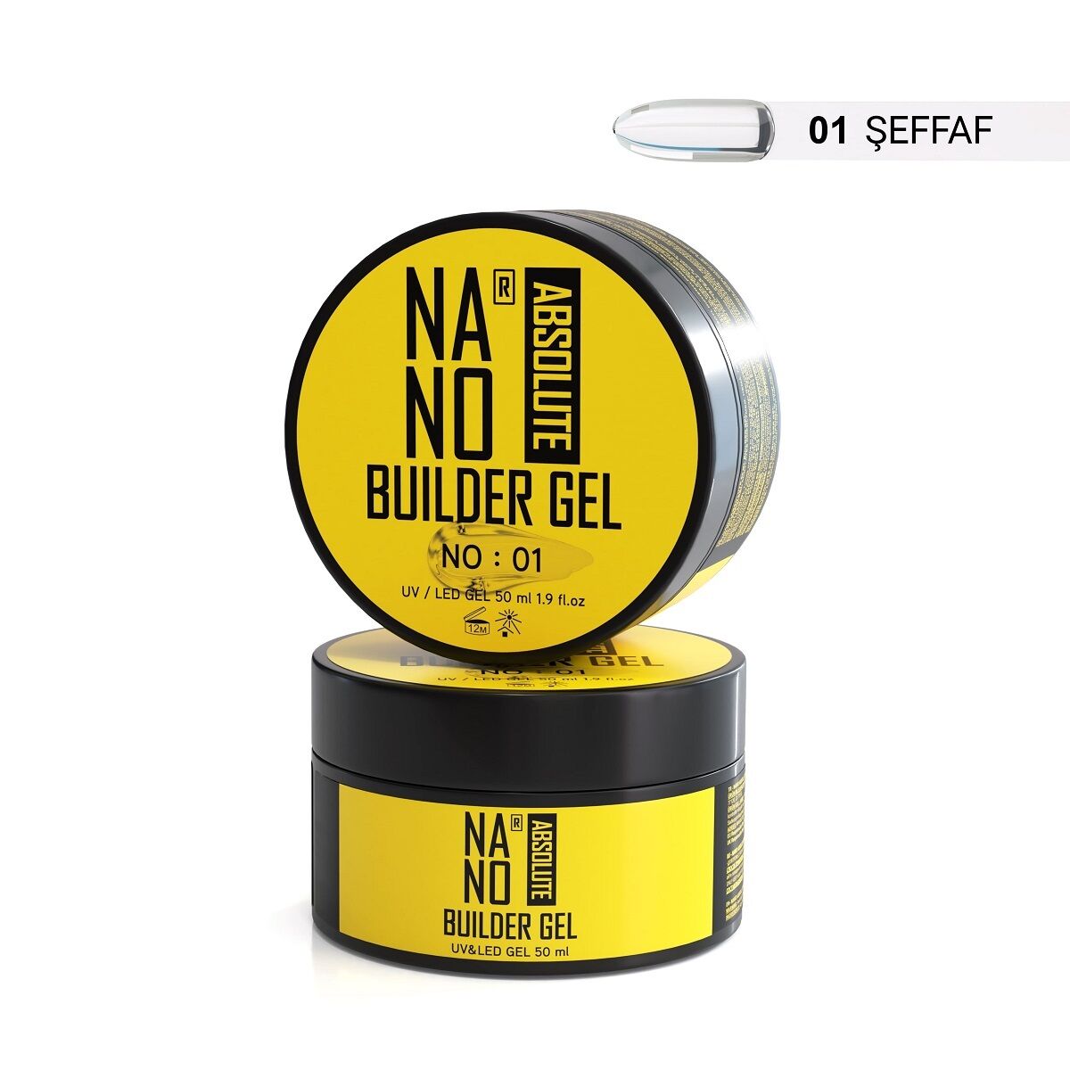 NANO ABSOLUTE BUILDER JEL 50ML 01/ŞEFFAF G-1114