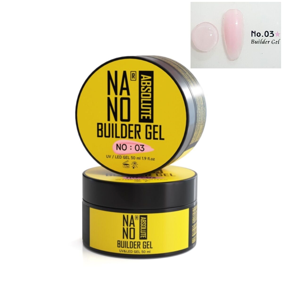 NANO ABSOLUTE BUILDER JEL 50ML 03/PEMBE G-1116